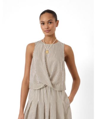 Женский укороченный топ Hush Sleeveless Front Knot Crop Top