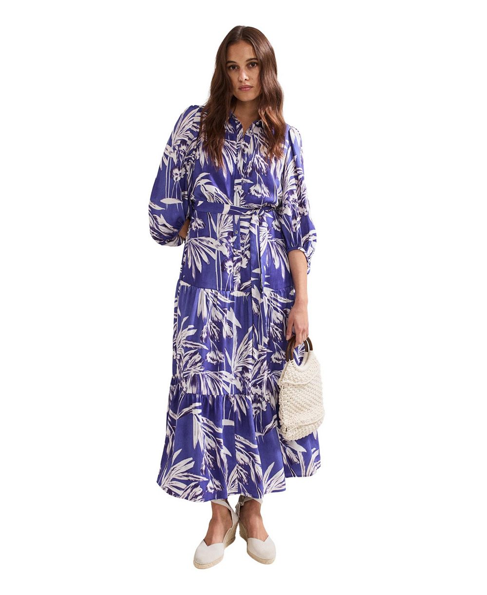 Phase Eight платье миди Coralie Print Shirt Женское