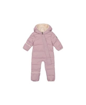 Deux par Deux Baby Girls (3M-24M) Cloud One Piece Snowsuit Adapted for Car Seats