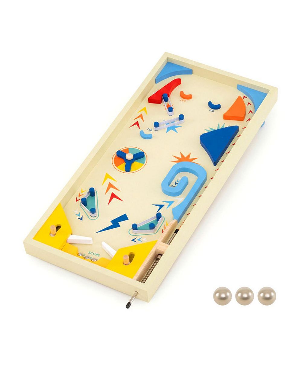 Деревянный игровой автомат Pinball HONGGE с 3 металлическими шарами