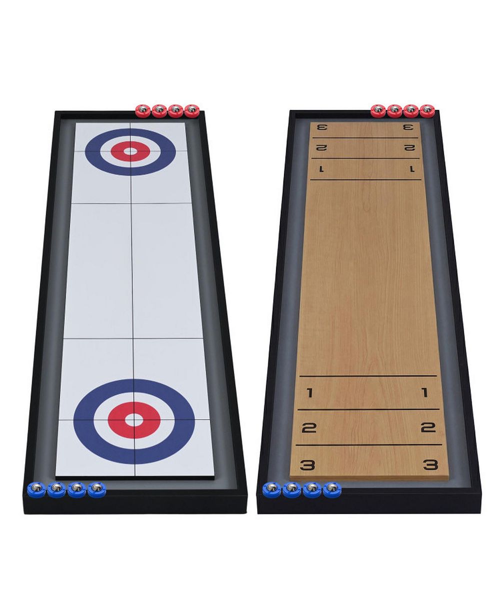 HONGGE настольная игра 2-в-1 Shuffleboard и Curling