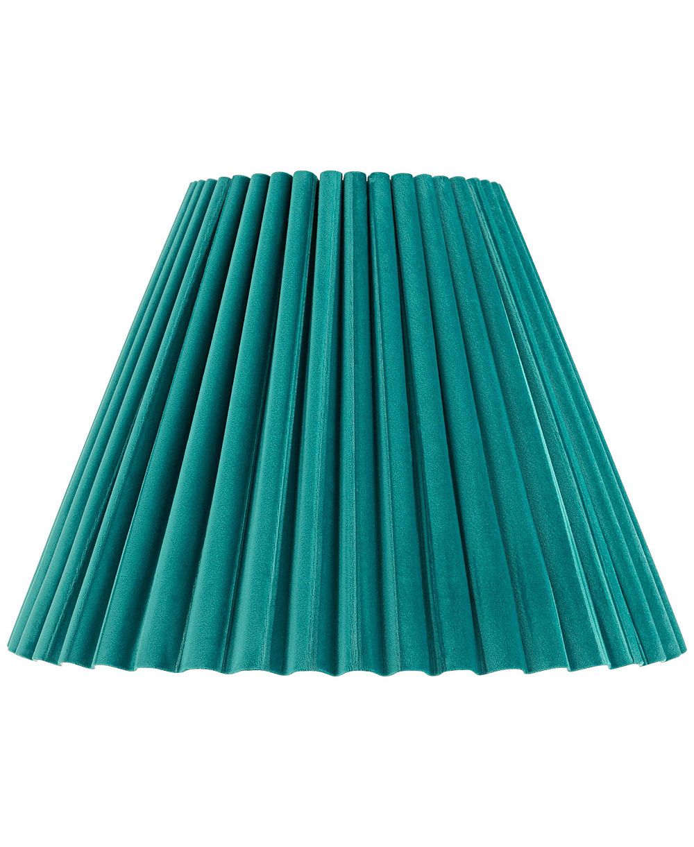 Springcrest замена абажура для лампы 7" сверху x 15" снизу x 10" высота x 10 3/4" наклон, бархатный, арочный, плиссированный, с пагодообразным держателем и декоративной гайкой