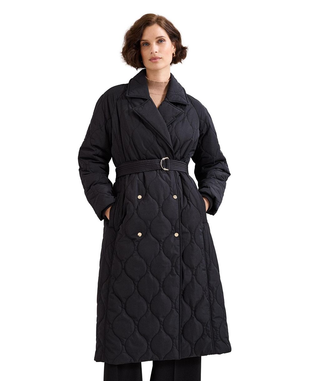 Phase Eight Women's Sukie Puffer Double-Breasted Maxi Coat