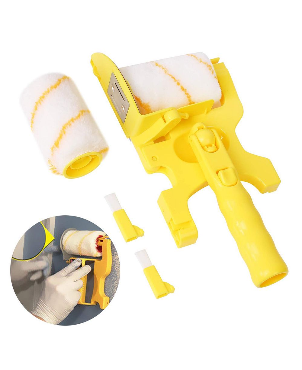 XDOVET Paint Edger Roller Brush Multifunctional Hand-held Portable Tool Kit Pole Mountable Wall Ceiling Painting