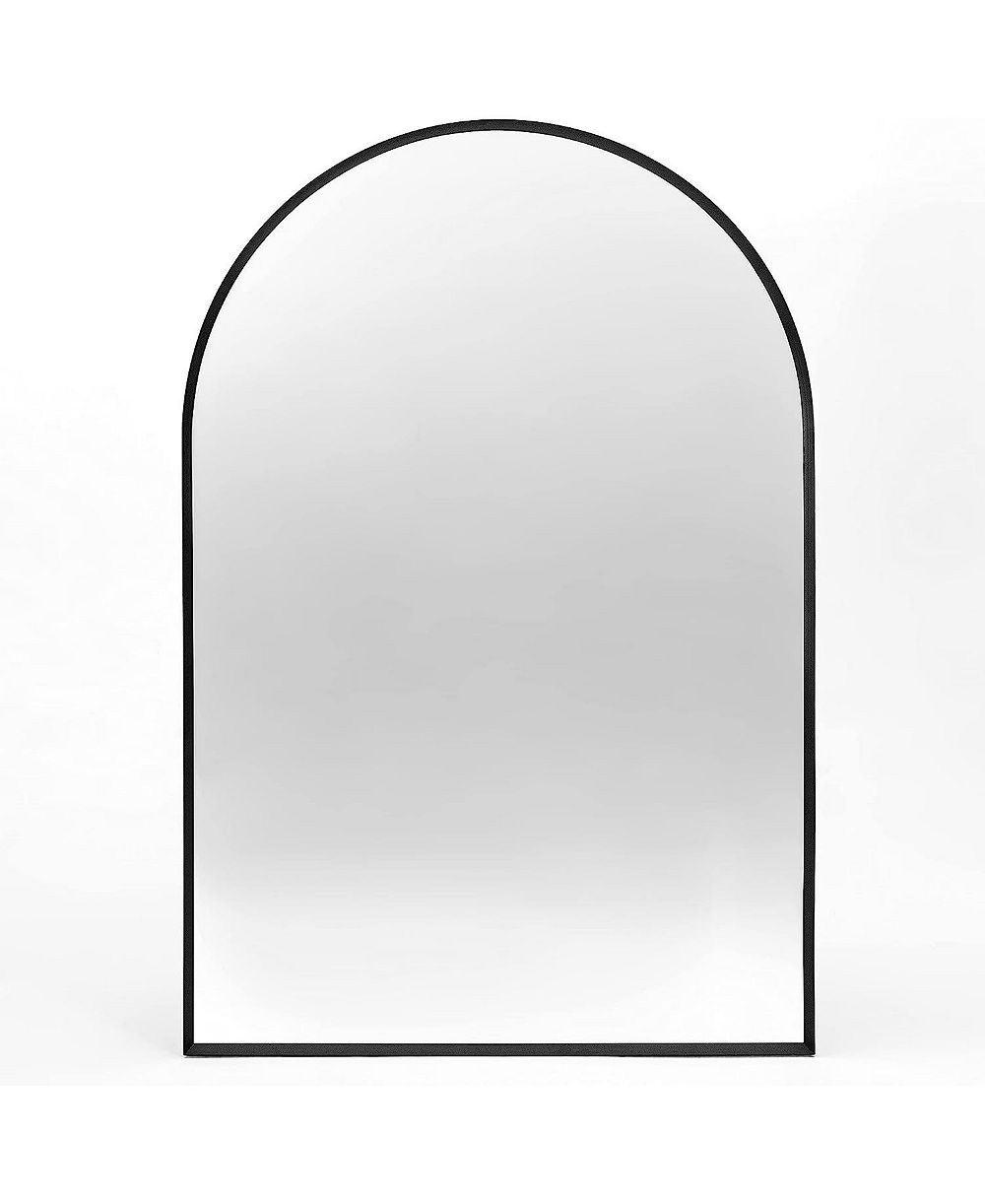 BUSDAYS 20 x 30 Inch  Metal Framed Arched Bathroom Mirror for Wall
