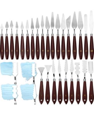 XDOVET Stainless Steel Spatula Tools For Oil Paint Mixing Texturing