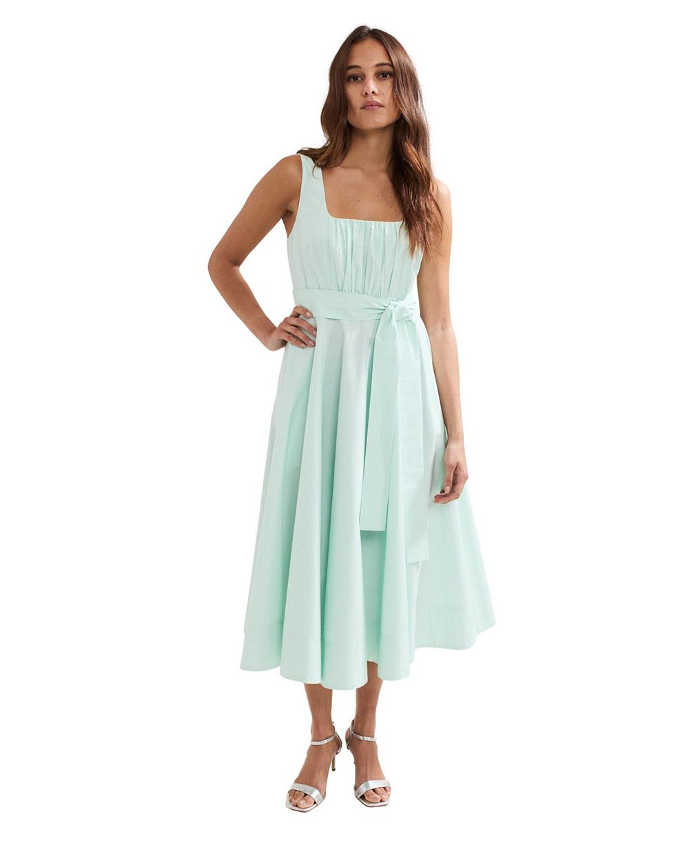 Женское миди-платье Phase Eight Melinda Square Neck Tie Waist