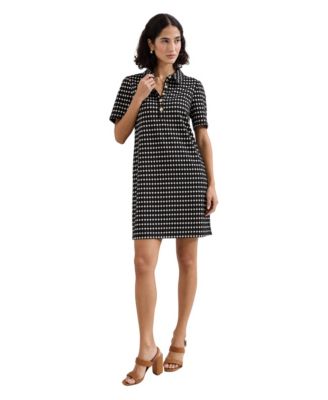 Phase Eight Women's Vivienne Short-Sleeve Geometric Shirt Dress