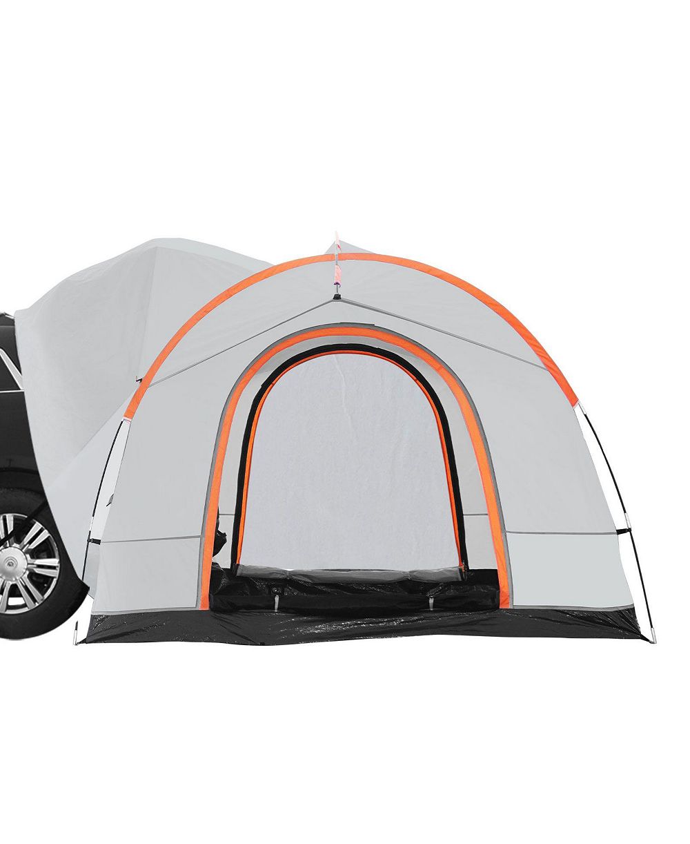 Mountaintop SUV Camping Tent, 8'x8' PU2000mm Double Layer Rear Tent, Rain Layer and Carry Bag, Fits 6-8 People for Van Tailgate Camping