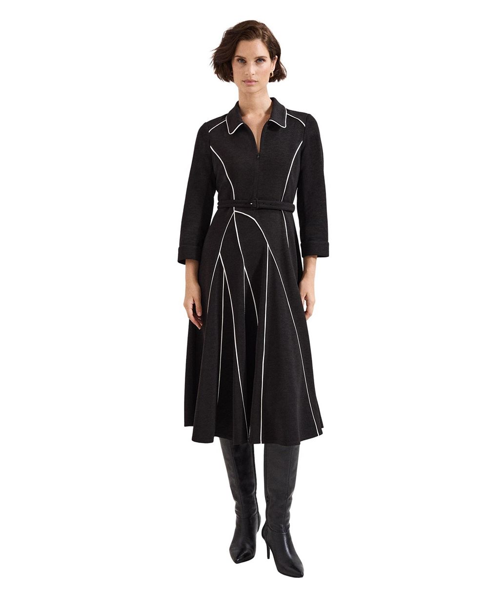 Платье Phase Eight Women's Tilly с воротником, А-силуэтом и рукавом 3/4