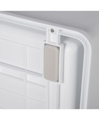 RUIE Fully Enclosed Cat Litter Box with Front Entry Top Exit and Scoop
