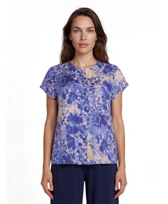 Masai Copenhagen Women's Mala Floral Short-Sleeve Pull-On Blouse