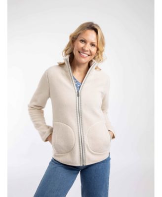 Weird Fish Женская флисовая толстовка Weird Fish Lucille Lightweight Full Zip Borg Fleece