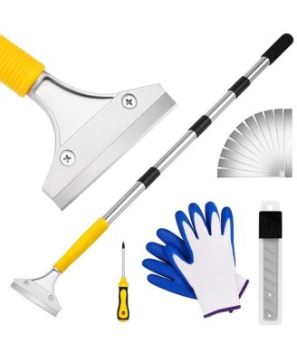 XDOVET Scraper Tool Long Handle Heavy Duty Window Tile Ceiling Cleaning
