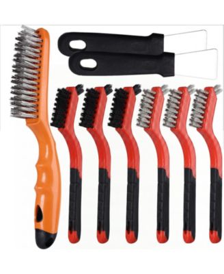 XDOVET Wire Brush Set Steel Nylon Scraper Welding Slag Grime