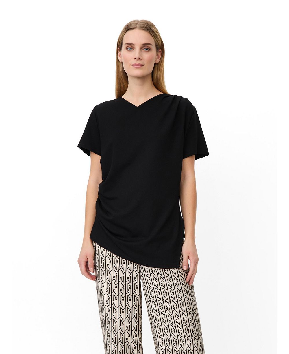 Masai Copenhagen Women's MaDorel V-Neck Short-Sleeve Draped T-Shirt