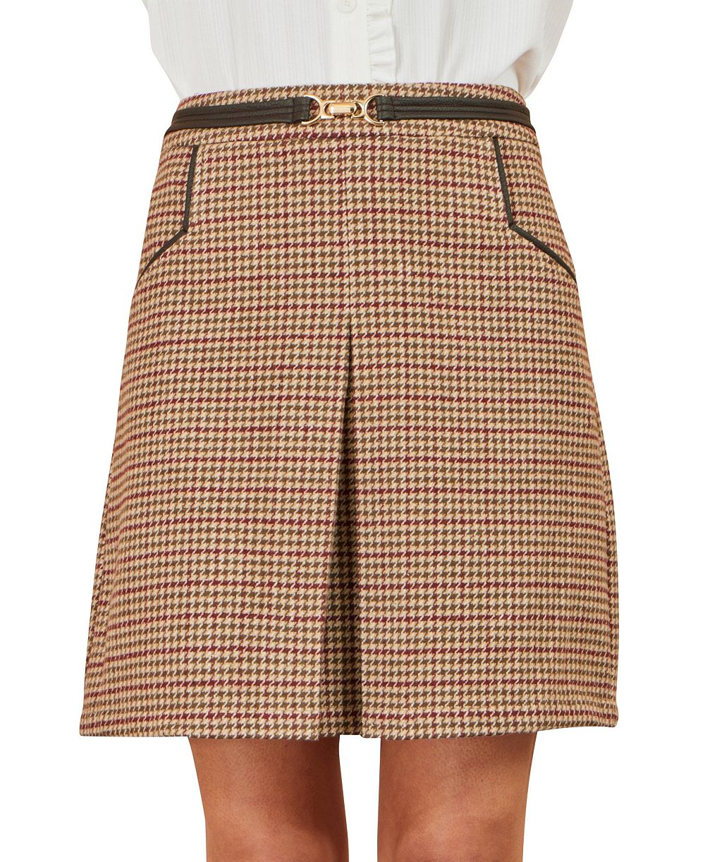 Yumi Women's Tailored Check Mini Skirt