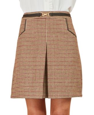 Yumi Women's Tailored Check Mini Skirt