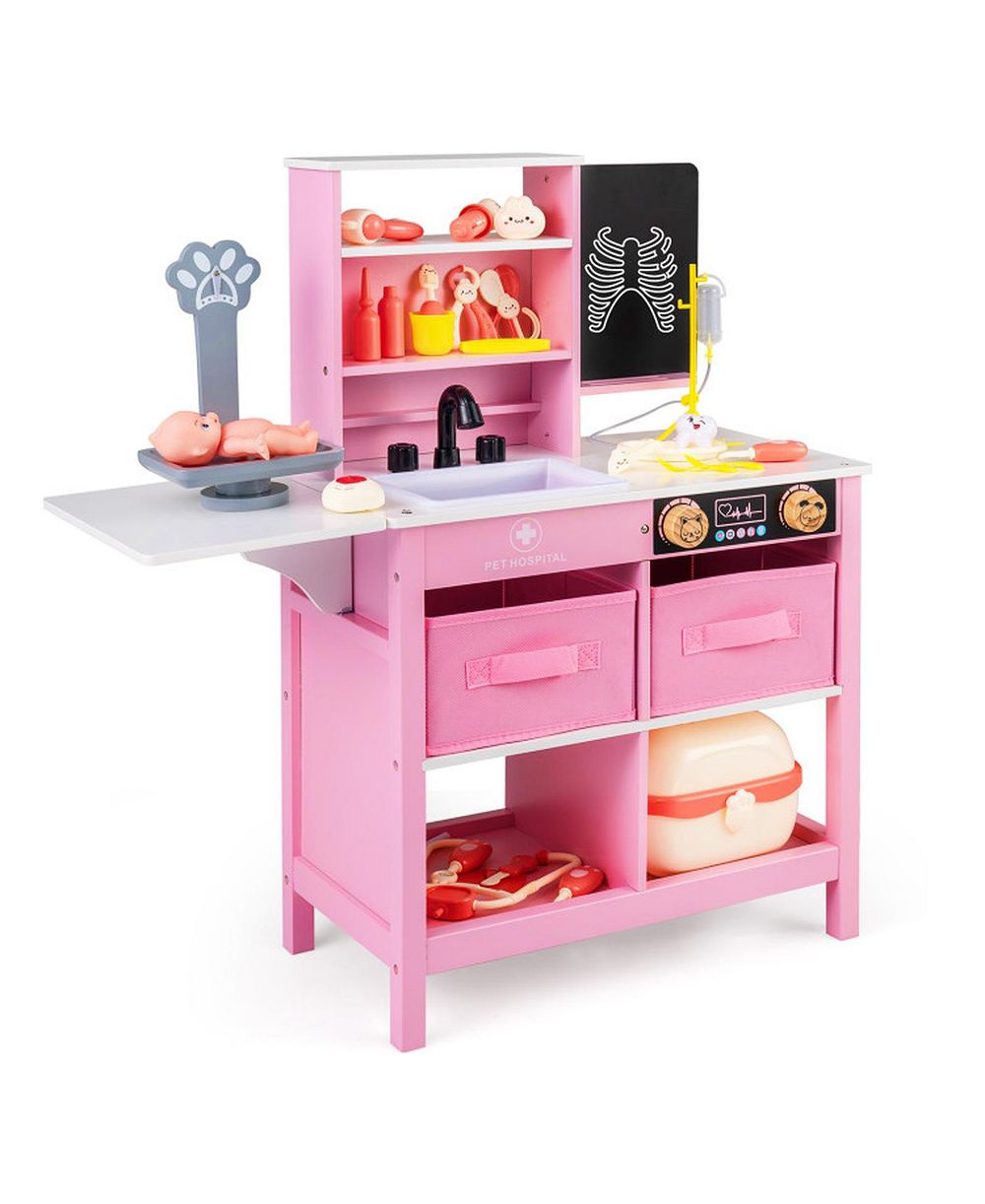 Игровой набор HONGGE Wooden Doctor Office с раскладным столом и доской