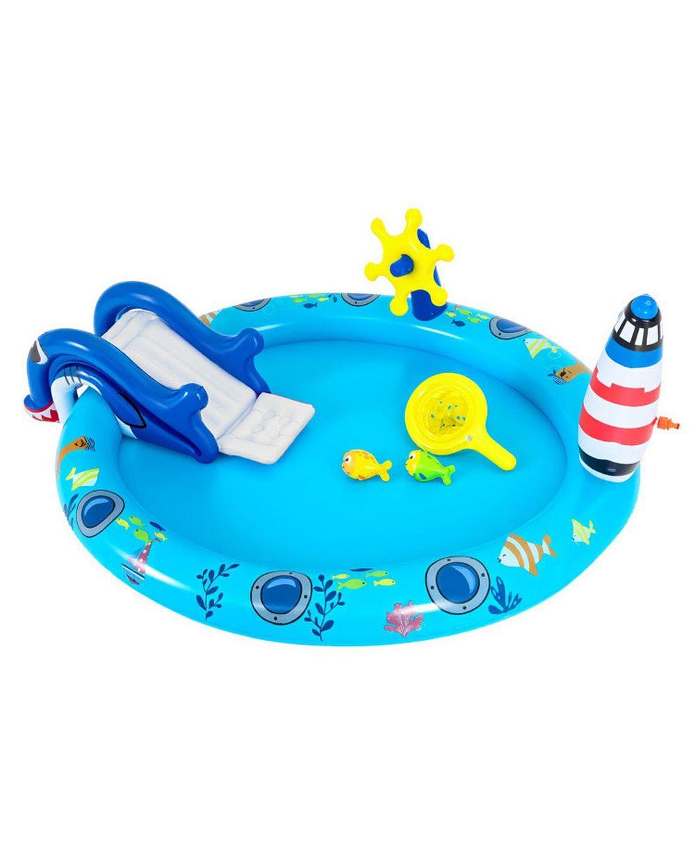 Надувной игровой центр HONGGE Marine Life с горкой