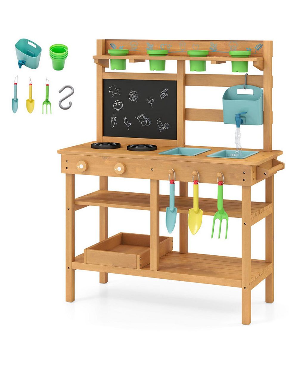 HONGGE деревянная игровая кухня для улицы, для детей от 3 лет