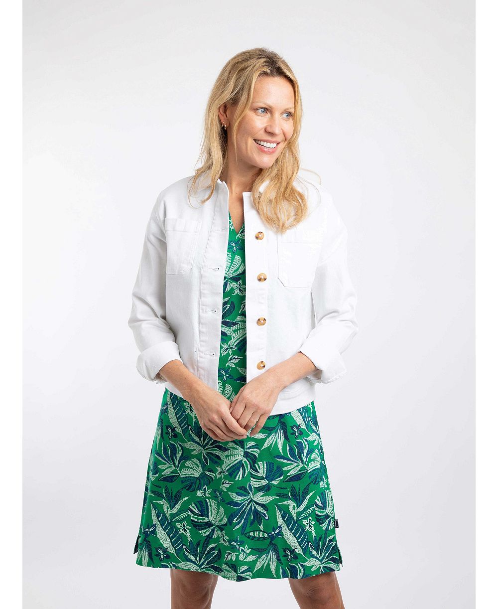 Weird Fish Women's Rosanna Canvas Cotton-Blend Jacket