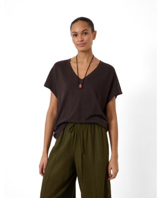 Hush Женская футболка из льна Rosalia V-Neck