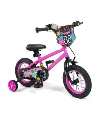 HONGGE 12-Inch Removable Training Wheels Kids Bike, 110 lb. Capacity, Ages 3-4