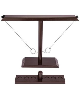 AOFAR Ring Toss Hook Game Wooden Indoor Outdoor Party 17" X 13