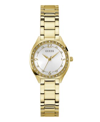 GUESS Women's Quartz Gold Tone Stainless Steel Watch 30mm
