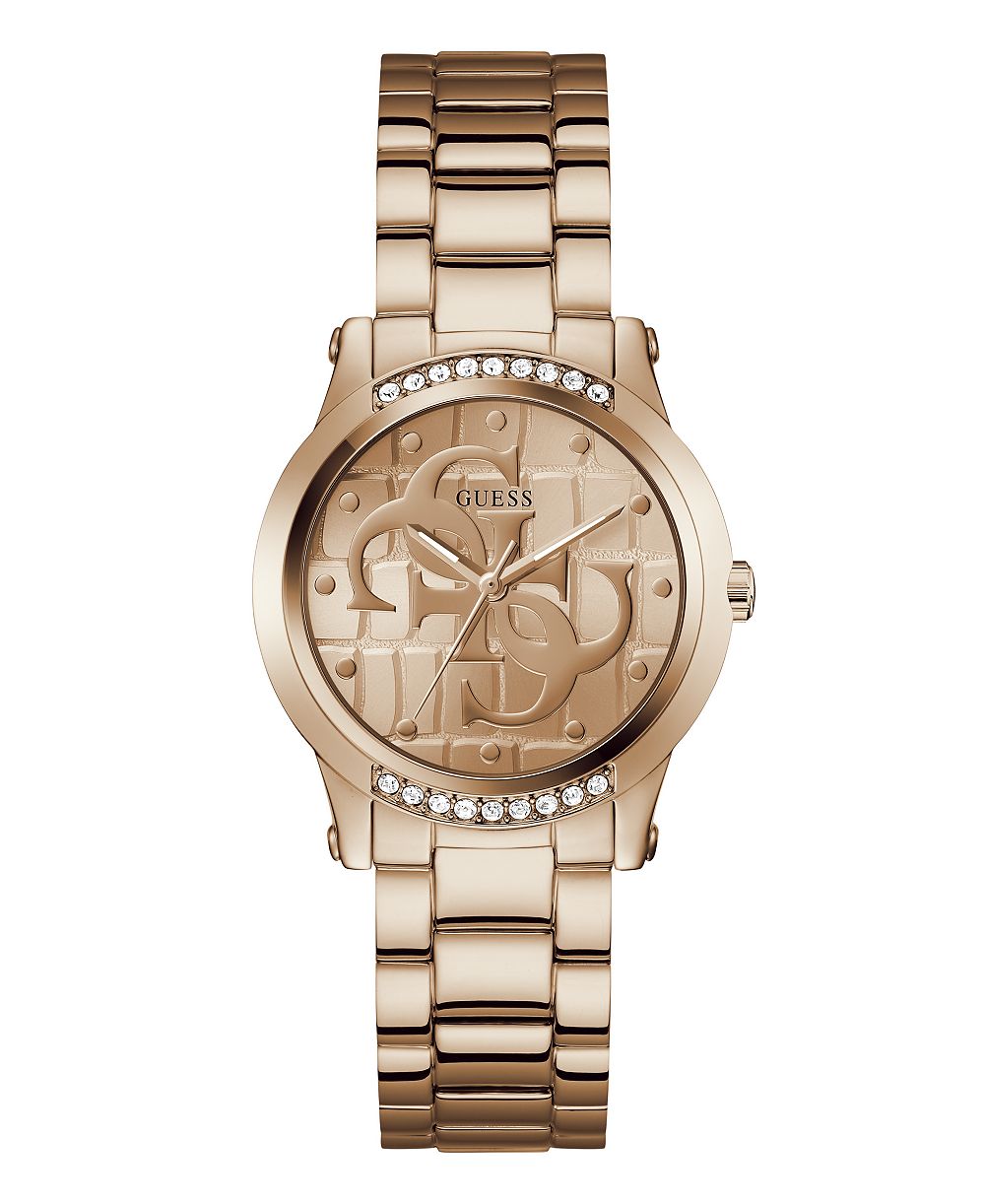 GUESS Women's Quartz Rose Gold-Tone Stainless Steel Watch 36mm