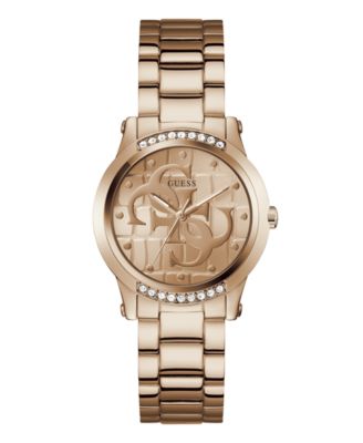 GUESS Women's Quartz Rose Gold-Tone Stainless Steel Watch 36mm