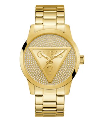 GUESS Men's Quartz Gold -Tone Stainless Steel Watch 44mm