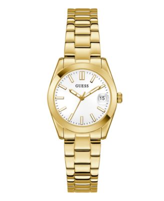 Женские часы GUESS кварцевые со стальным корпусом золотистого цвета 32мм
