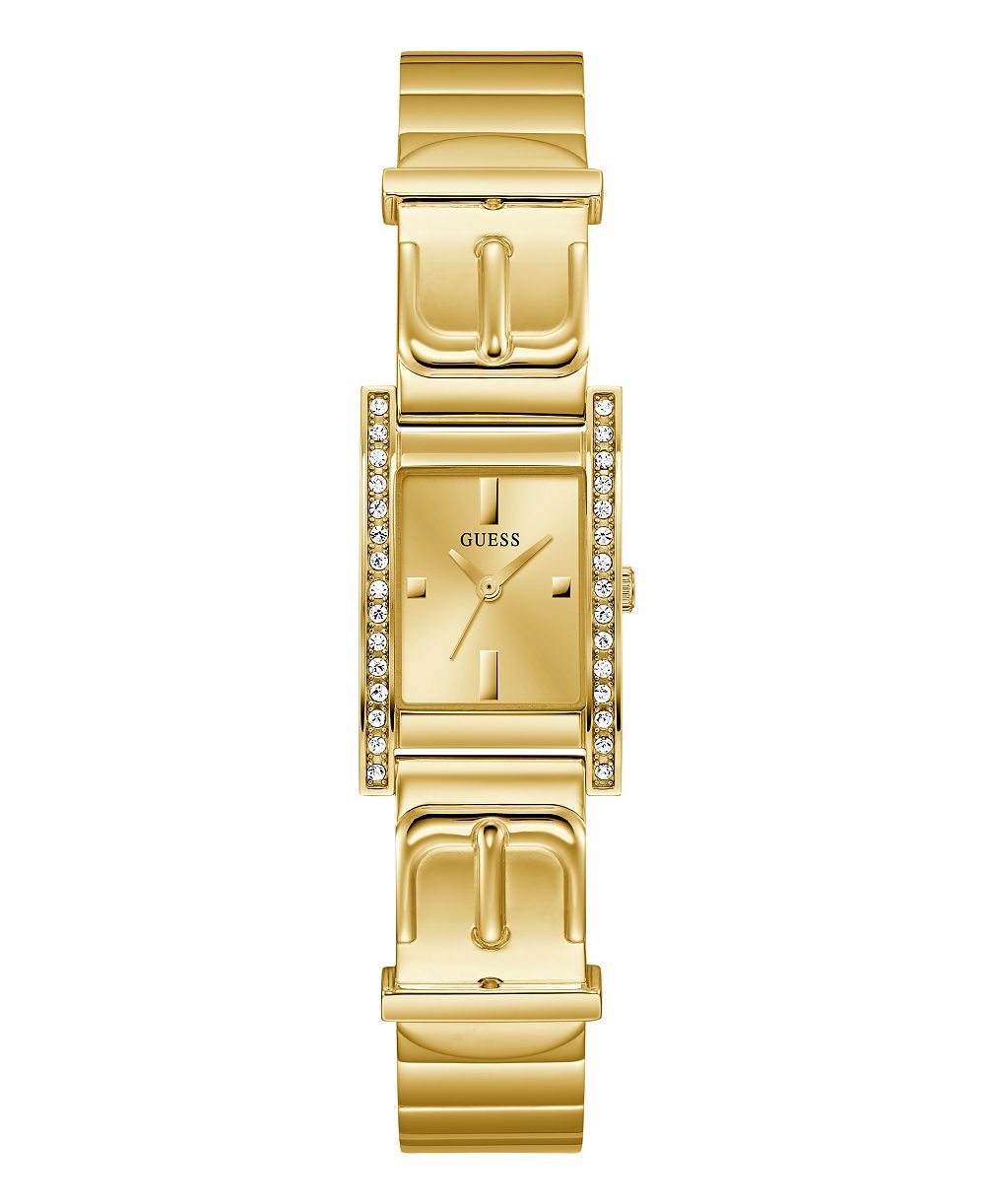 GUESS Women's Gold-Tone Stainless Steel Watch 43mm x 42mm