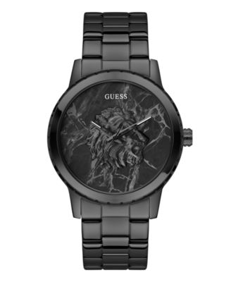 GUESS Men's Quartz Black Stainless Steel Watch 44mm