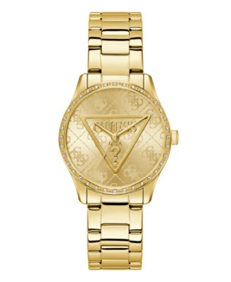 GUESS Women's Quartz Gold-Tone Stainless Steel Watch 36mm