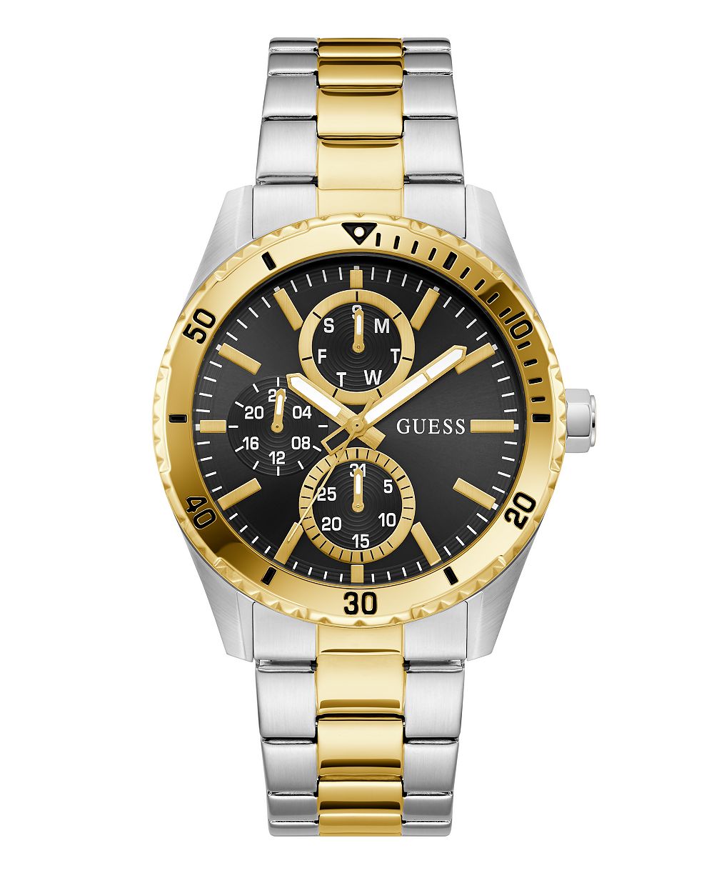 GUESS Men's Quartz Two-Tone Stainless Steel Watch 43mm
