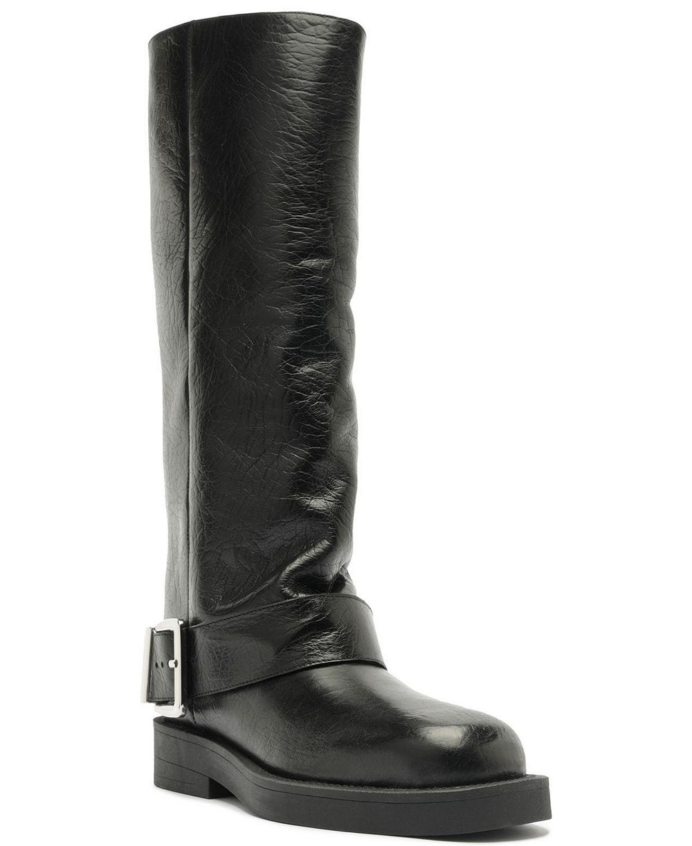 Schutz Women's Patrice Up Round Toe Tall Boots