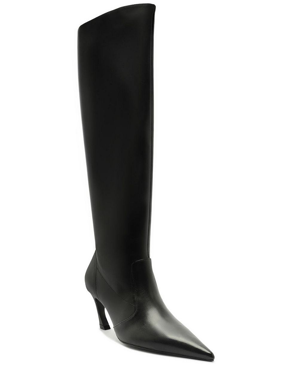 Schutz Women's Lexi Mid Pointed Toe Slouch Dress Boots