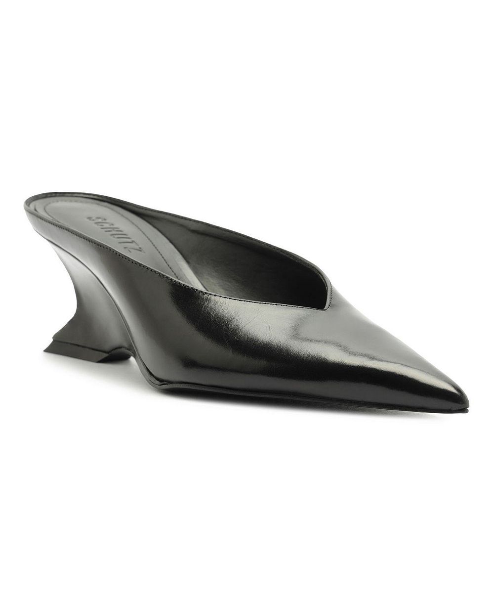 Schutz Women's Siena Mid Wedge Mule Pumps