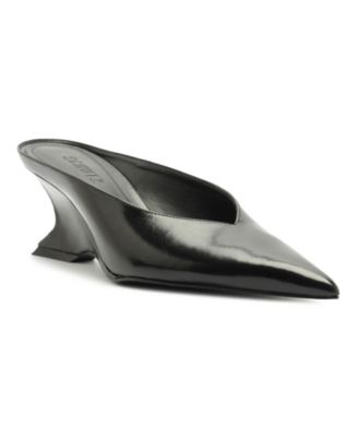 Schutz Women's Siena Mid Wedge Mule Pumps