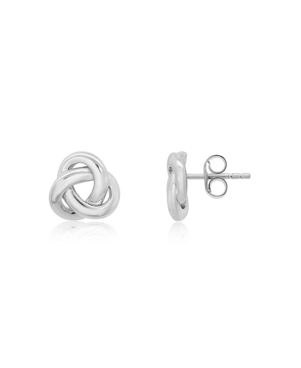 Серьги-гвоздики The Lovery Classic Love Knot из стерлингового серебра