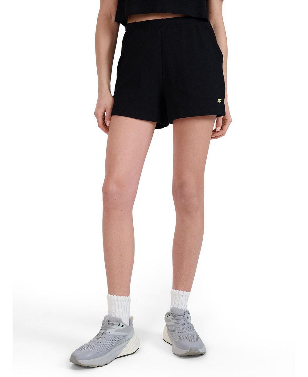 4F Women's Waffle Knit Short Sweatpants Regular Fit