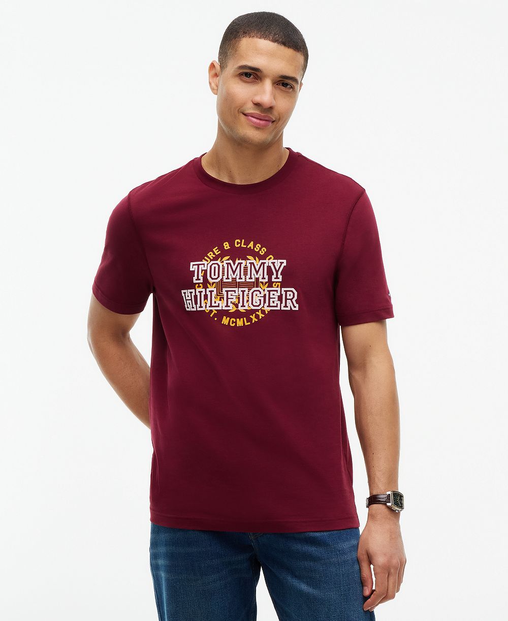 Tommy Hilfiger Men's Graphic Varsity Roundel Crewneck T-Shirt