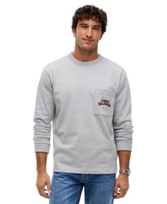 Tommy Hilfiger Men's Graphic Varsity Pocket Long-Sleeve T-Shirt