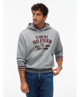 Tommy Hilfiger мужской худи прямого кроя с вышивкой в стиле varsity