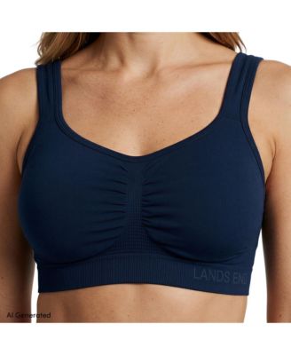 Lands' End Women's Bralette Soft Fit Seamless