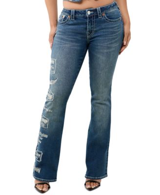True Religion Женские джинсы Bootcut с низкой посадкой в стиле Y2K