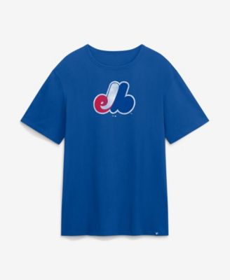 Мужская футболка Fanatics Blue Montreal Expos Vintage Logo Legacy